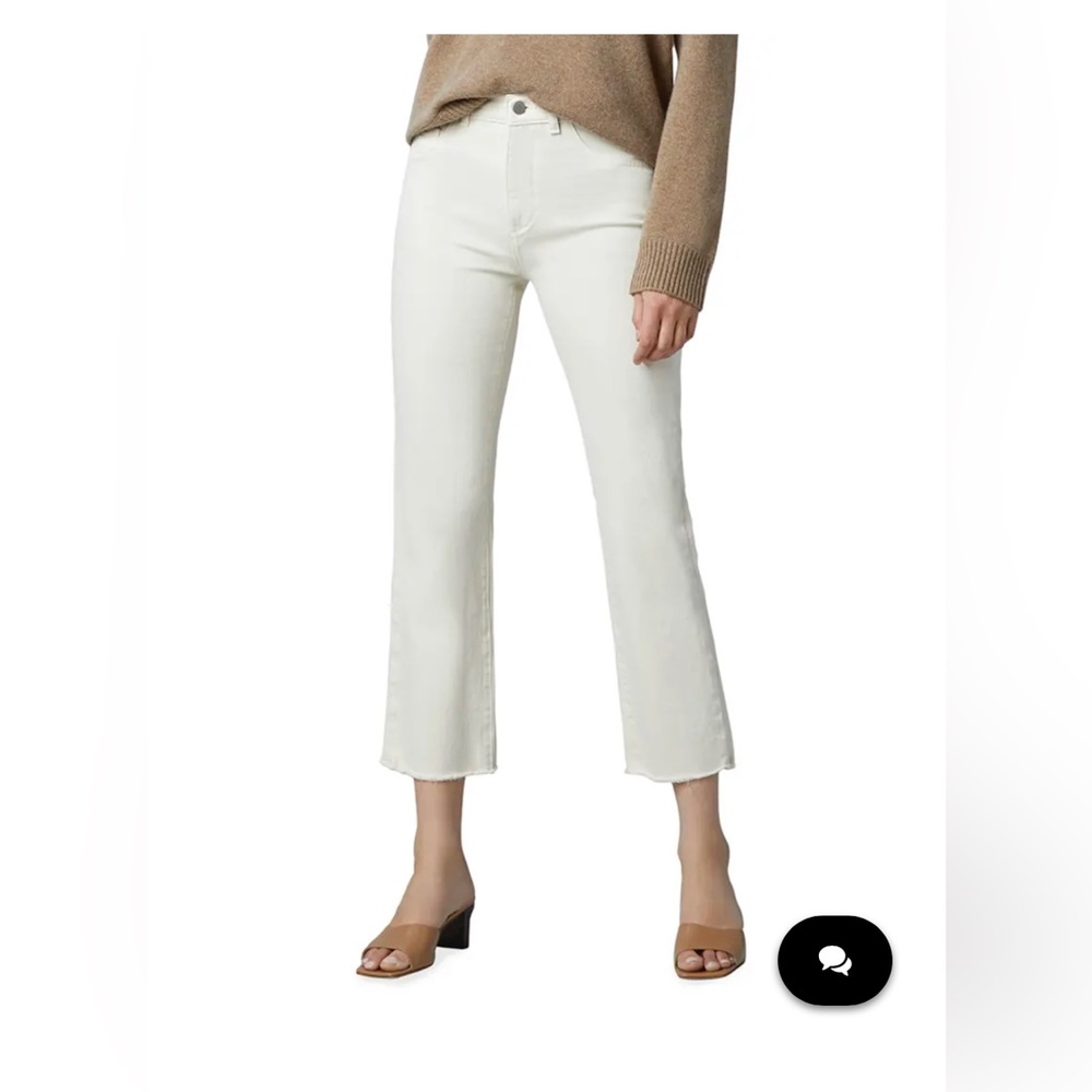 COPY - DL1961 Premium Denim Patti High-Rise Vintage Ankle Straight Jean 26 Ecru…